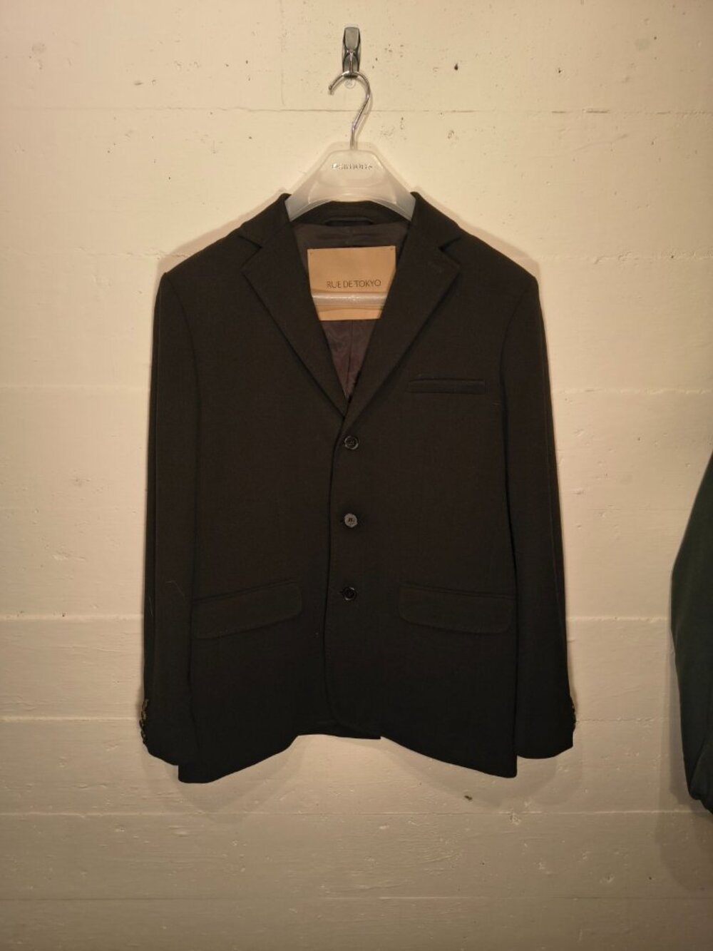 Rue de Tokyo Caspian Japan Wool Blend Black Blazer Jacket Men's M